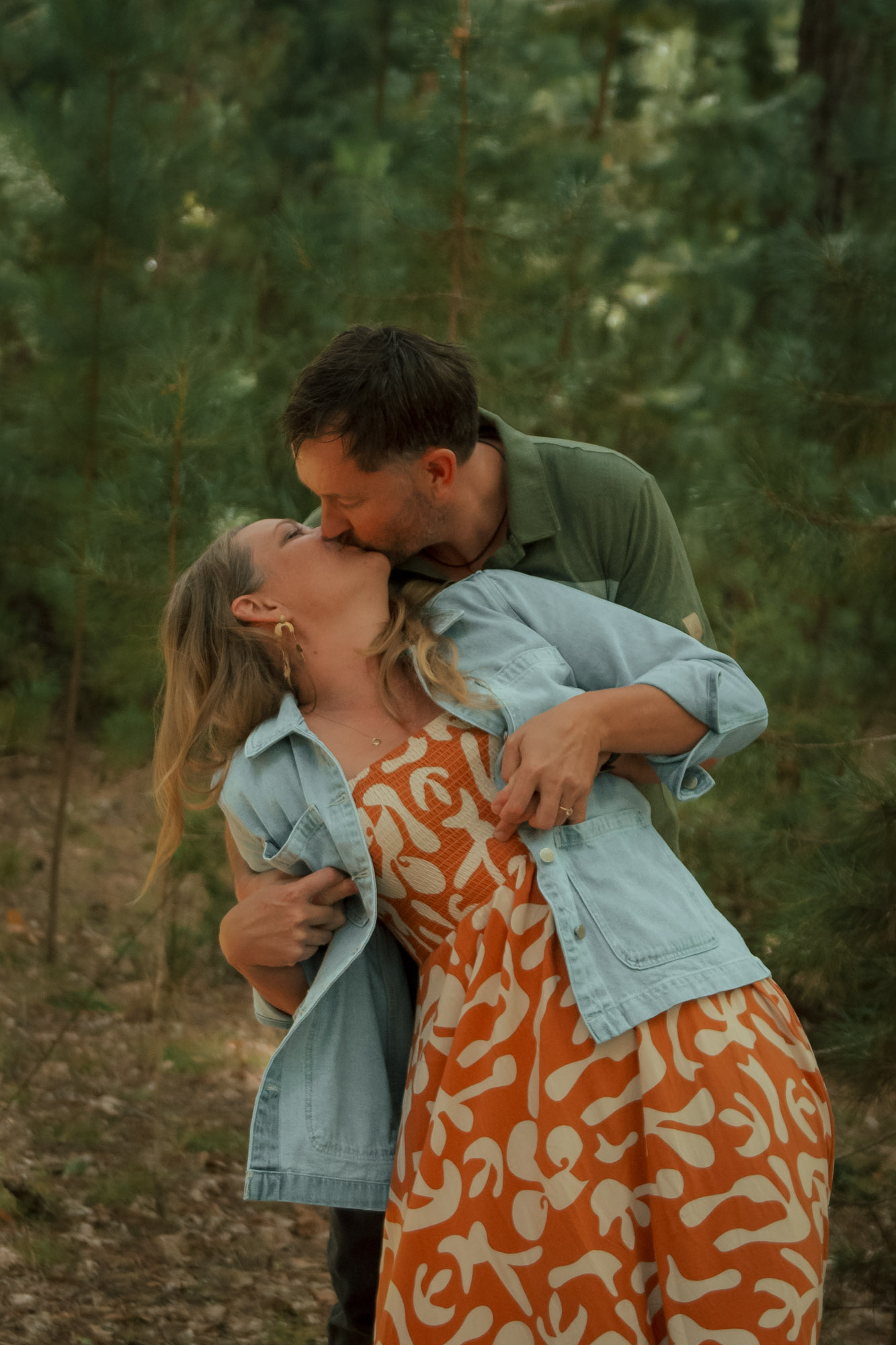 Couple captured in the Tasmanian landscape