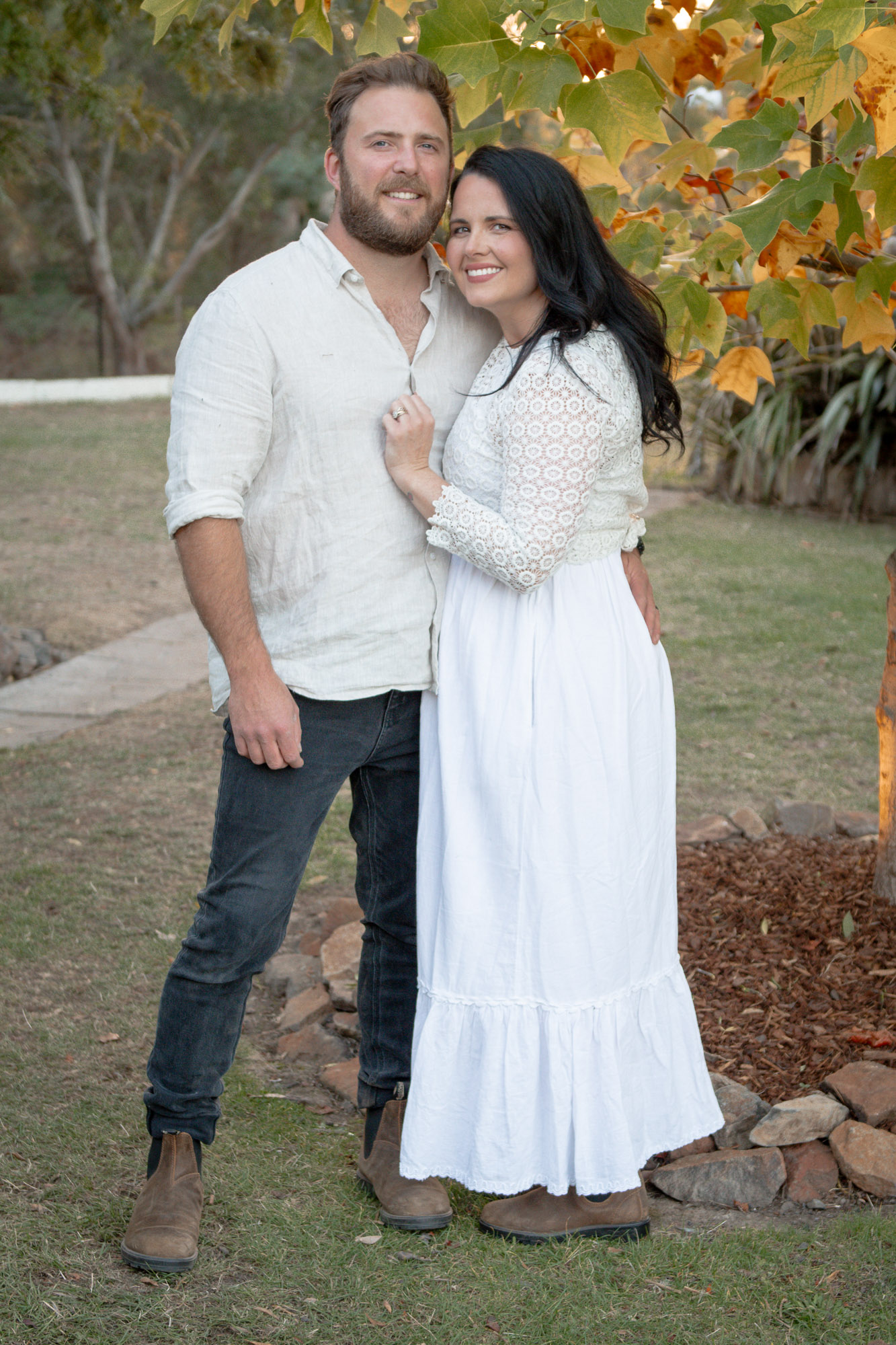 A couple photographed together, northern Tasmania
