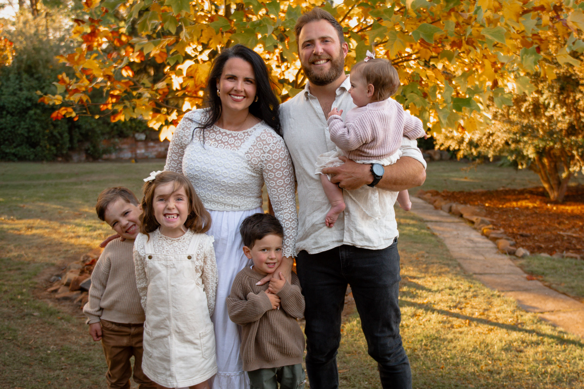 Warm family portraits, Launceston Tasmania