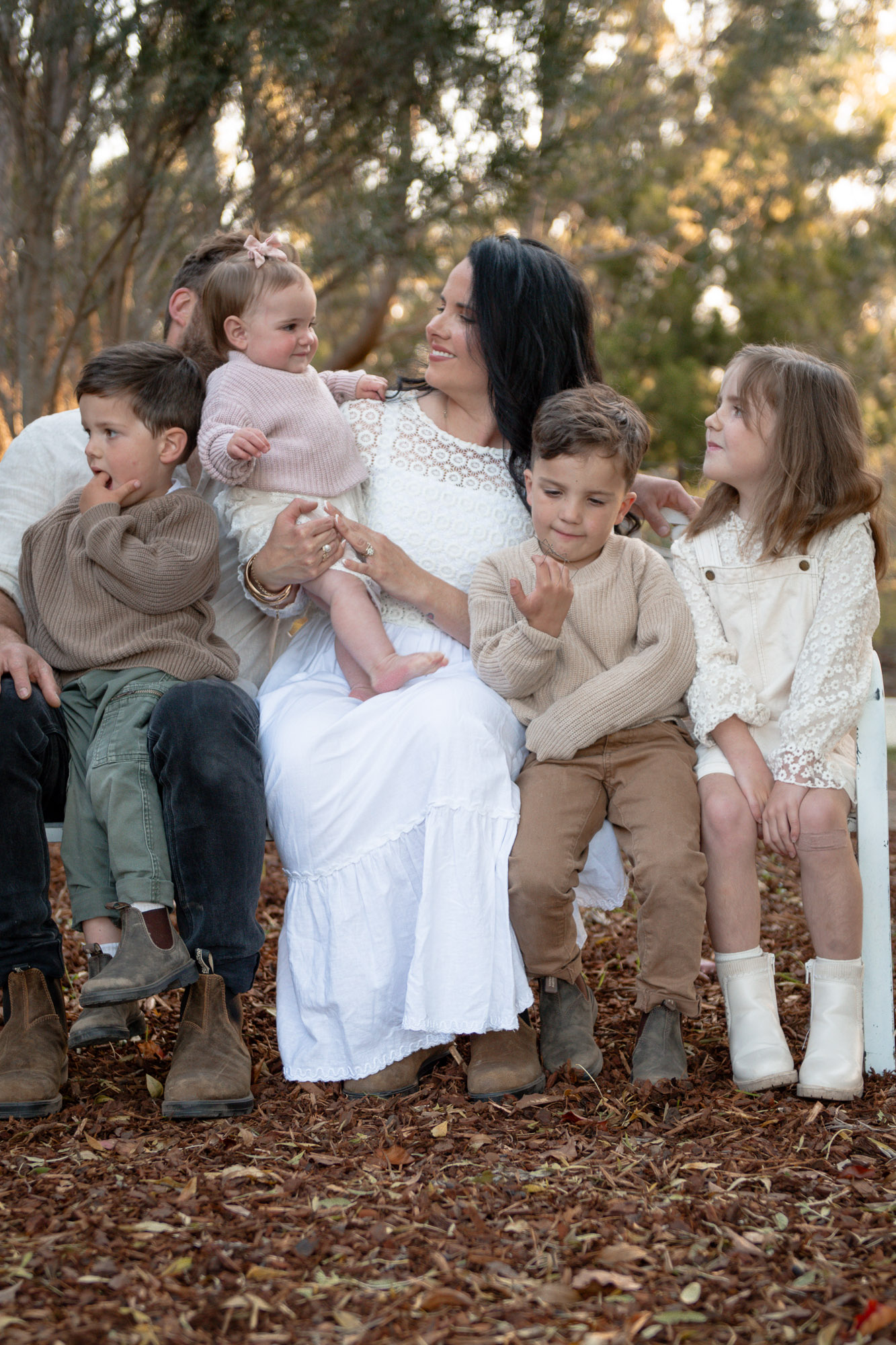 Family photo session in northern Tasmania