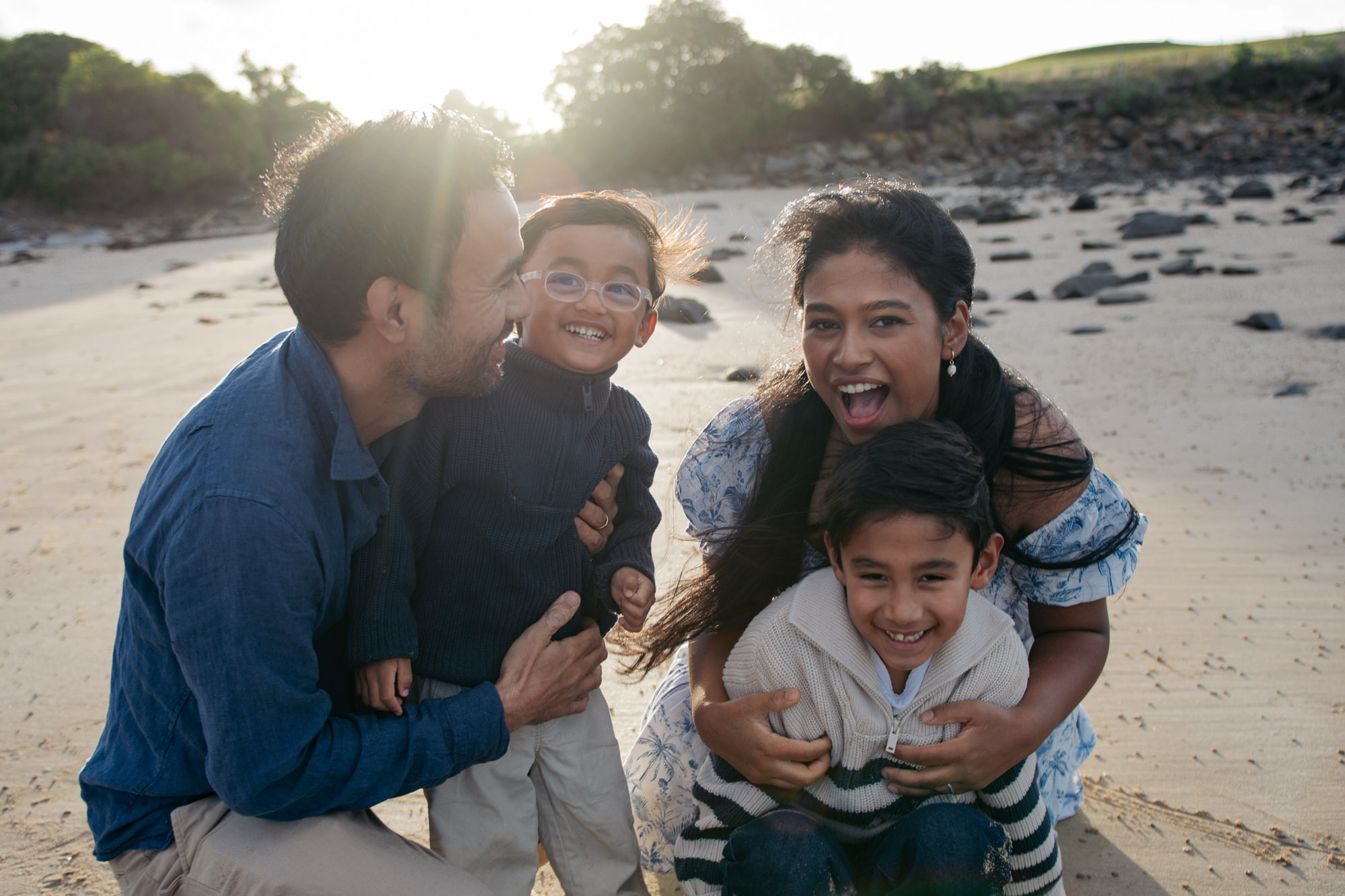 Genuine family connection captured in Tasmania