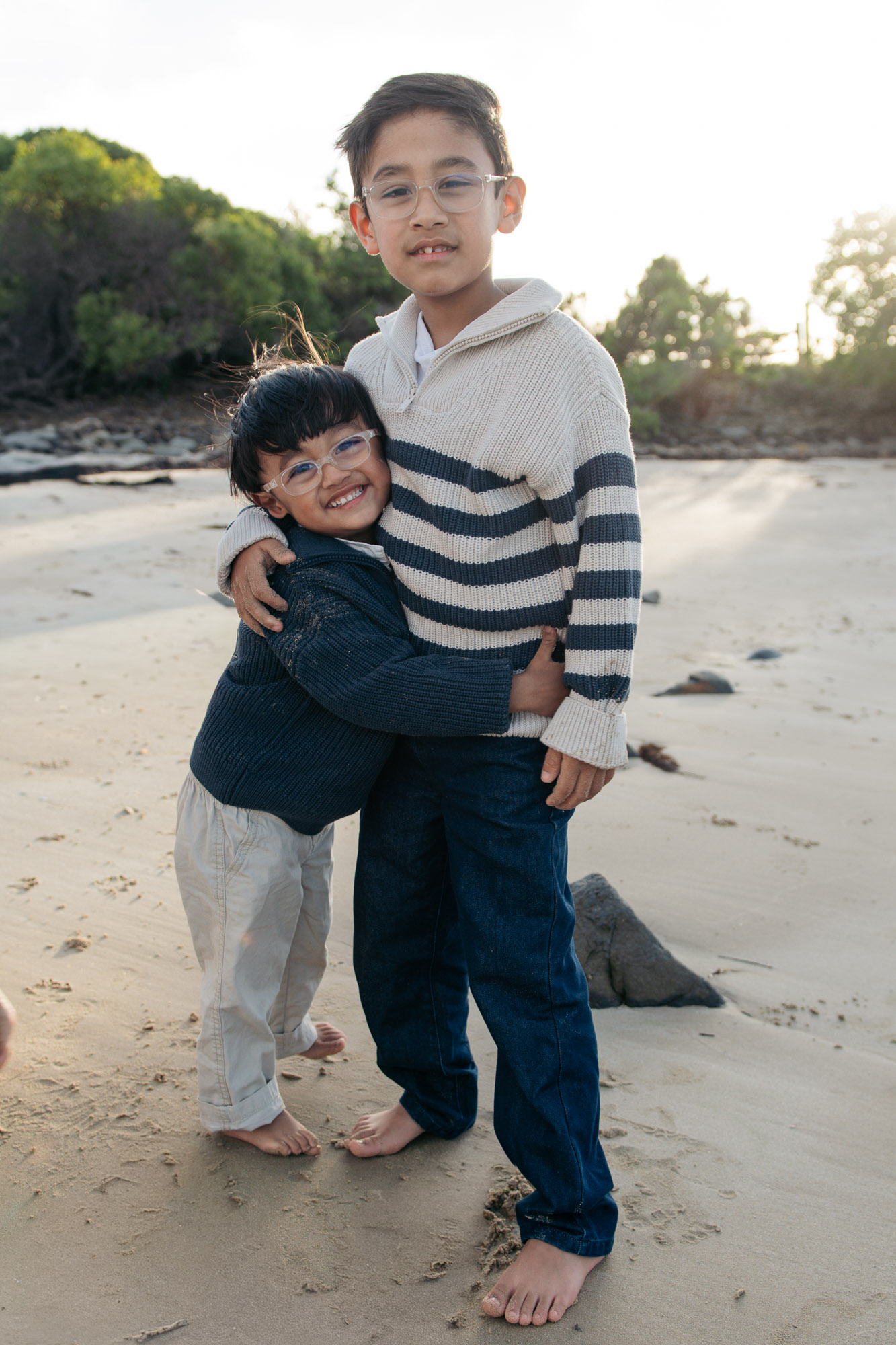 Family portrait session in northern Tasmania