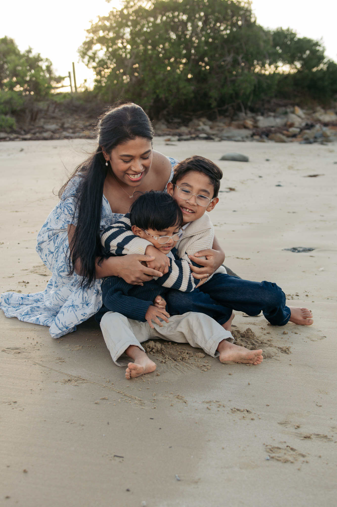 Everyday family moments photographed in Tasmania