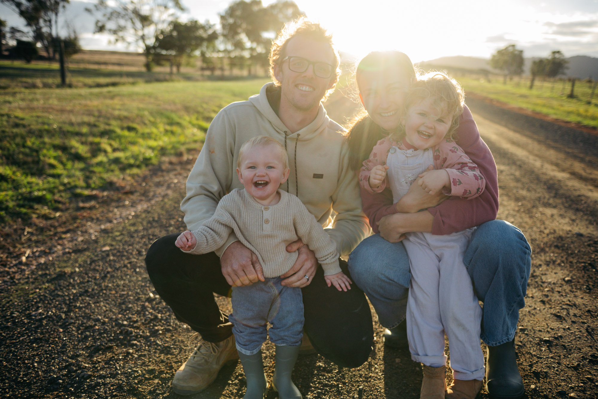 Family photography session in Launceston, Tasmania