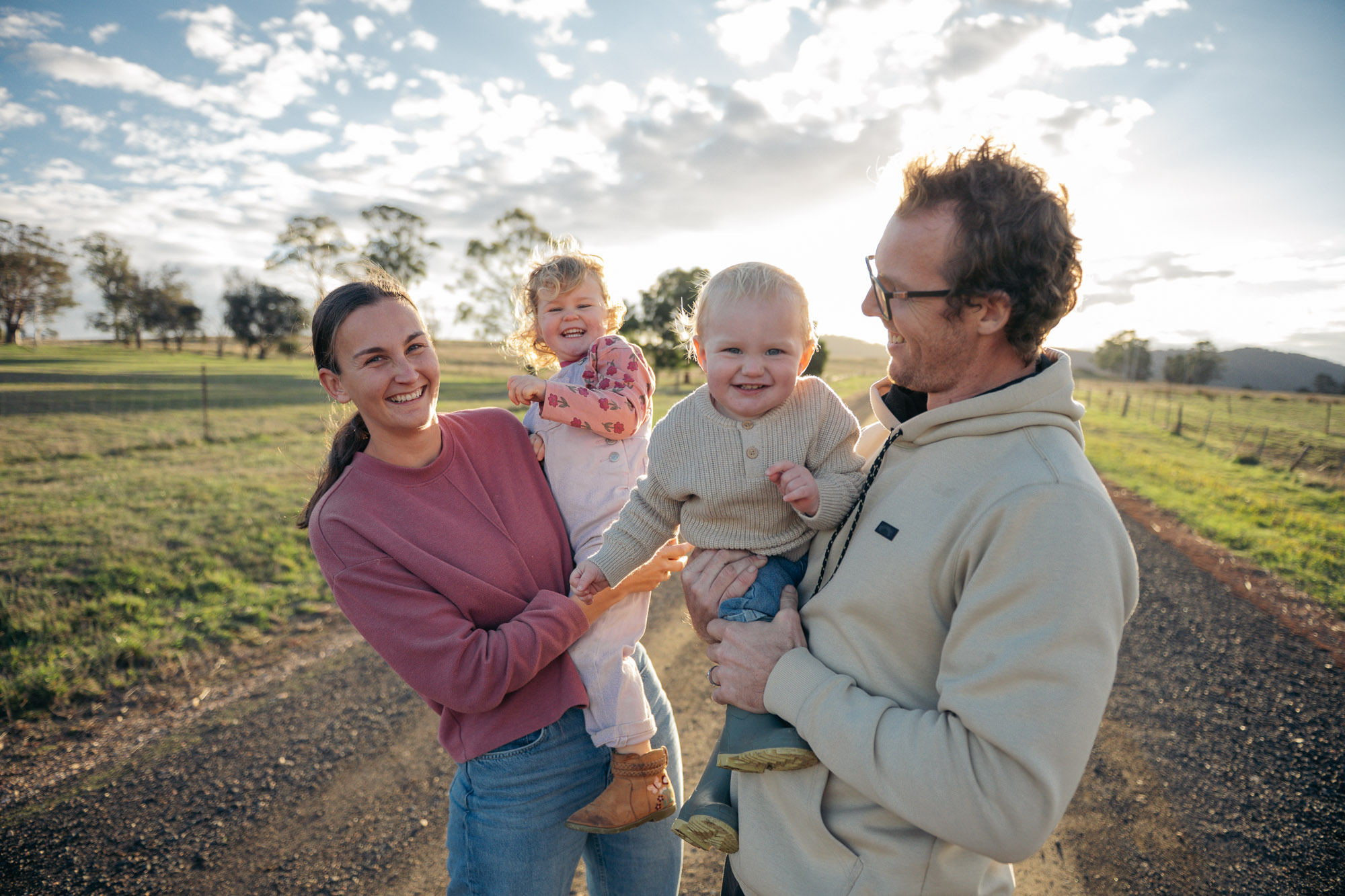 Genuine family connection captured in Tasmania