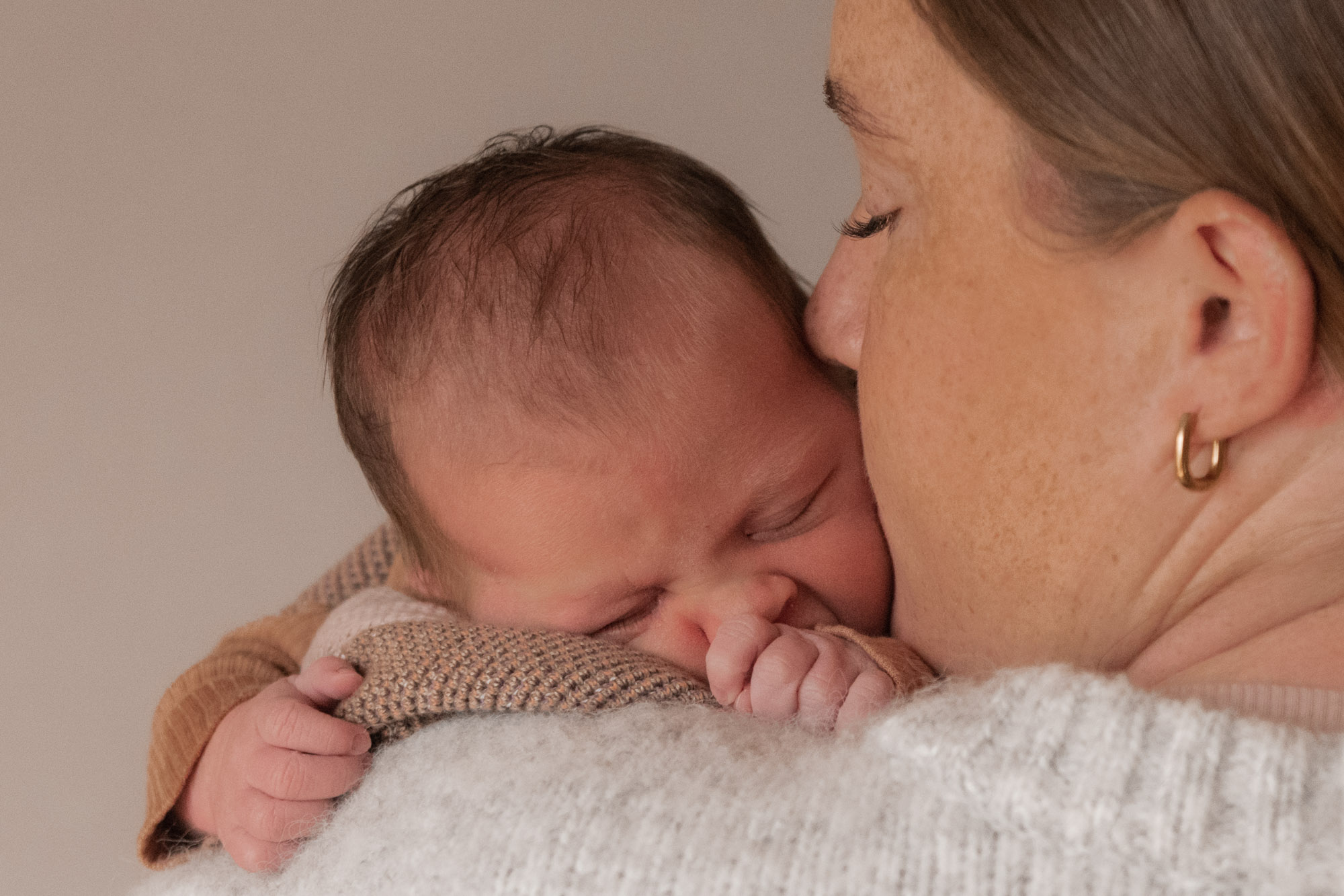 New baby photographed in Tasmania